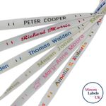 144 Woven Sew in School Name Tapes Name Tags Labels - High Quality School Labels