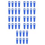 40Pcs Durable Blue Aluminum Alloy Bike Valve Caps French Valve Stem Covers