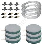 Hailea Airstone Kits 10cm Air Stone Diffuser Pipe + Valves Aeration Hydroponics