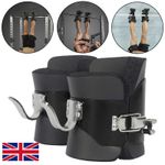 Anti Gravity Inversion Boots Hanging Pull Up Boots for Abdominal Sit Up Black