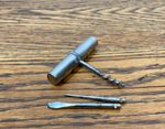 VINTAGE METAL MULTITOOL CORKSCREW TRAVEL ROUNDLET
