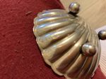 Sterling Silver Shell Salt Dish Small. Hallmarked JH Lion W Anchor