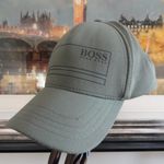BOSS CAP ONE SIZE ADJUSTABLE KHAKI GREEN DESIGNER HAT HUGO BOSS