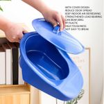 New PP Bedpan Household Portable Smooth Elderly Patient Bed Pan With Lid Handle