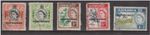 (F36-64) 1962 Jamaica set of 5stamps QEII independence O/P 1/2d to 1/- (BN)