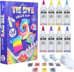 Winsons Tie Dye Creative Kit - 8 Colours. Fabric Arts Crafts For Kids Adult Gift