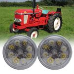 2x LED Sealed beam Head lamp LED 12V Hi-low beam for MASSEY FERGUSON TRACTOR 