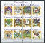 Guernsey 1986 Christmas: Carols MS sheet set SG 381-392 MNH mint E256