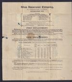 Mulready Lettersheet. 1843, Advertising Atlas Assurance, Black MX. Nov 1842 etc