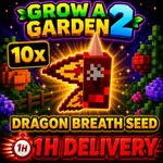 🪴Grow a Garden 2🪴 🐲10x DRAGONS BREATH SEED 🐲 🔴1 HOUR DELIVERY 🔴 Cheapest