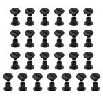 25 Sets Black Phillips Chicago Screw M5x6mm Binding Post Screw