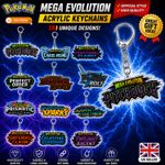 POKEMON TCG SCARLET & VIOLET DESTINED RIVALS HOLOGRAPHIC BINDER TAG KEYCHAIN