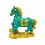 Resin Horse Coin Bank Wealth Attracting Horse Piggy Bank for Living Room, Office
