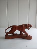 Beautiful Large Carved Wooden Tiger