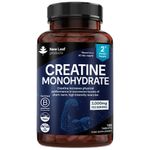 Creatine Monohydrate Tablets 3000mg, 180 Tablets Muscle Growth Exercise Workout