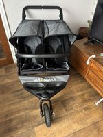 Out N About Nipper 360 V4 Double  in steel  Grey All-Terrain Buggy Pushchair  