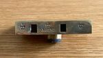 Antique Vintage Box Lock With Hinges In Brass. Bramah? Salvaged. Reclaimed.