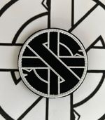 Crass Logo Punk Symbol - HOOK & LOOP PATCH