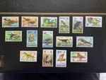 St Vincent 1974 BIRDS Stamps: Complete Set of 15 Overprinted "GRENADINES OF" MNH