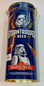 STORMTROOPER BEER EMPTY COLLECTABLE TIN - HOLDER - BOX BOTTLE
