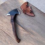 Hand forged D2 Steel Hatchet, bushcraft Tool Splitting AXE Best Gift For Him