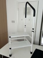 Task Double Step Stool with Handle Rail Safety Support for Adults