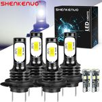 For BMW X3 F25 2012-2017 H7 H7 LED Headlight Bulbs Hi-Low Beam Combo Set 6000K