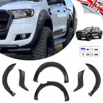 For Ford Ranger T7 2016-18 Wide Body Wheel Arches Matte Black Fender Flares Kit