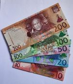 Lesotho _ set 5 banknotes 10 20 50 100 200 Maloti 2021 UNC