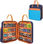 CURMIO Carrying Case for Hot Wheels Up to 99pcs, 1:64 Scale Toy Cars, Matchbox