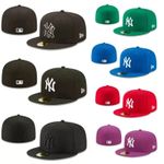 BOXED Unisex Fitted Flat Baseball Hats New York Caps Full Closed NY Multi Size
