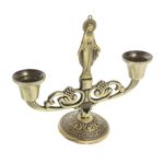 Retro Zinc Alloy Candle Holder for Dining Table Romantic Candlelight Decor