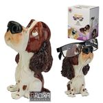 Optipaws Springer Spaniel Dog (Liver & White) Glasses Holder Ornament NEW