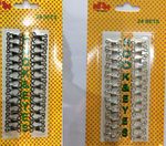 Hook And Eye  Sew On Fasteners Sewing Closure Hooks Size 0-1-2-3 Silver & Black