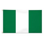 Giant Nigeria Country National Flags Football Olympic Support with Eyelets