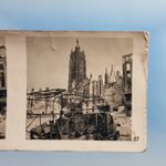WW2 German Stereoview C1940 Real Photo Propaganda Dunkirk  Artilley Strike