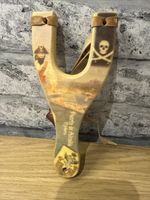 Catapult Slingshot Souvenir Wooden Toy From Puerto de Alcudia, Mallorca,