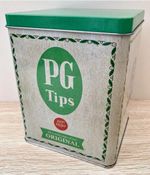 PG Tips Tin Tea Caddy Kitchen Storage Empty Tin Rare Type