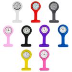 TRIXES Nurses Silicone Fob Watch *All Colours* NEW Quartz Pocket Watches Clip on