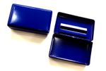Tobacco Tin with Paper Holder Blue Metal Matt Finish