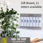 Letter Initial Monogramed Mens Handkerchiefs 100% cotton (Hankies) . Gift packs