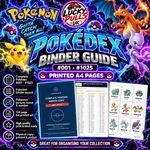 Pokémon Pokédex Binder Guide #001-1025 - Physical Copy - Printed A4 Pages