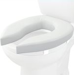 Homecraft Padded Raised Toilet Seat without Lid Elevated Comfort Toilet Seat 5cm