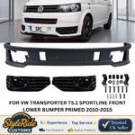 FOR VW TRANSPORTER T5.1 SPORTLINE FRONT LOWER BUMPER PRIMED 2010-2015