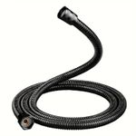 New 1.5 meter Stainless Steel Shower Pipe Replacement Flexible Bathroom Black