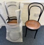2 NEW FAMEG BENTWOOD CAFE STYLE CHAIRS. 
