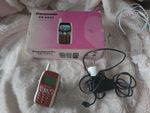 Panasonic EB-GD55 2G GSM Bar Phone Single SIM Red/White w/ Box & Charger