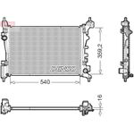 Denso Engine Radiator fits Vauxhall Corsavan Hatchback 2014 on 1.2