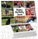 PHOTO COLLAGE PERSONALISED CELEBRATION ICING EDIBLE COSTCO CAKE TOPPER GC-503