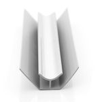 2700 mm Corner White Trim For 5mm Shower Wall Panels Cladding Pvc 2.7m Long